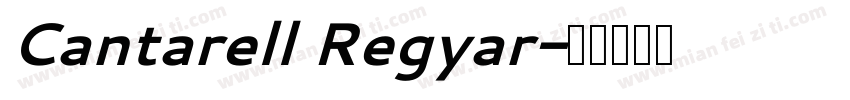 Cantarell Regyar字体转换